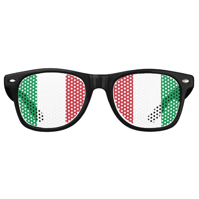 Italienische Flagge (Italien) Partybrille (Vorderseite)