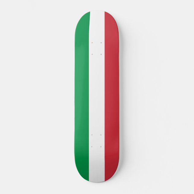 Italienische Flagge (Italien) Skateboard (Vorderseite)