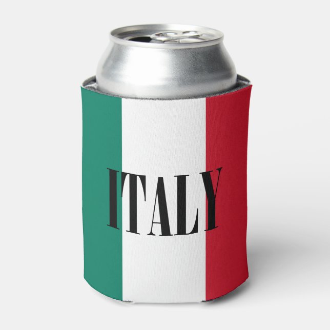 Italienische Flagge Italienisch Il Tricolore Dosenkühler (Kanne Vorderseite)