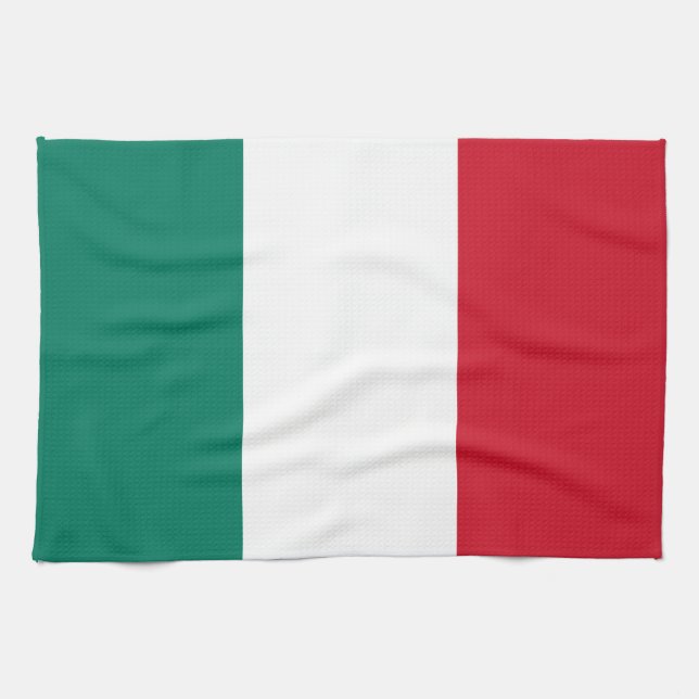 Italienische Flagge Italienisch Il Tricolore Küchentuch (Horizontal)
