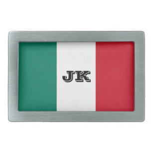 Italienische Flagge Italienisch Il Tricolore Rechteckige Gürtelschnalle