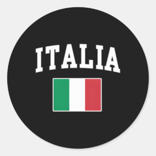 Italienische Flagge Italienische Familie Italiano Runder Aufkleber