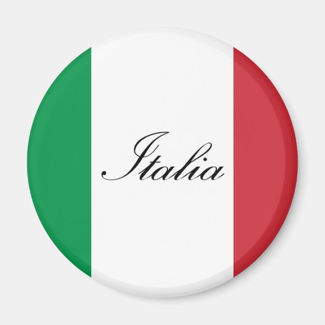 Italienische Flagge - italienische Flagge Magnet (Vorne)