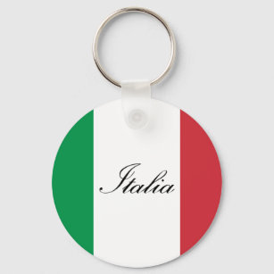 Italienische Flagge - italienische Flagge Schlüsselanhänger