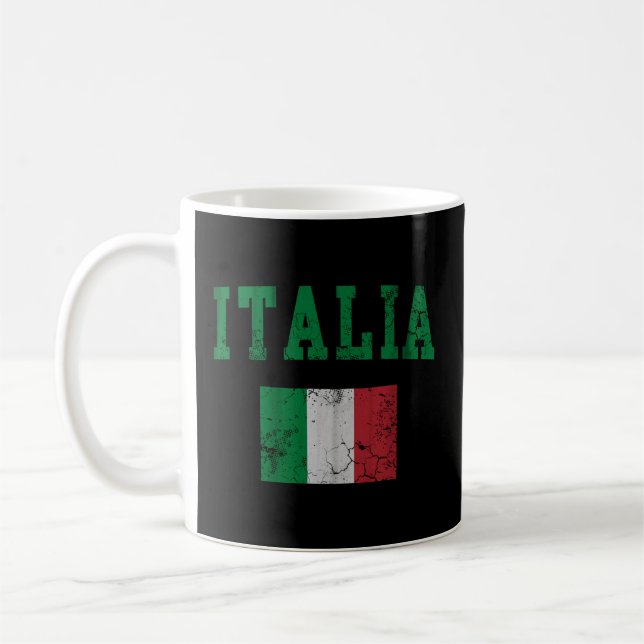 Italienische Flagge Kaffeetasse (Links)