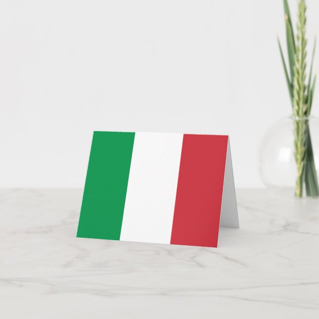 Italienische Flagge Karte (Vorderseite)