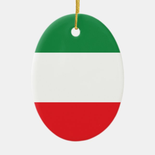 Italienische Flagge Keramik Ornament (Vorne)