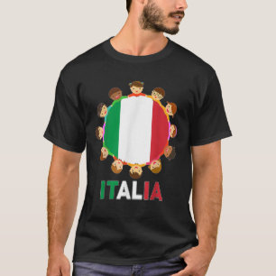 Italienische Flagge Kleinkinder Mädchen Mädchen Mä T-Shirt