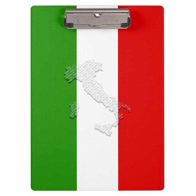 Italienische Flagge Klemmbrett (Vorderseite)