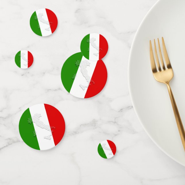 Italienische Flagge Konfetti (Gruppe)