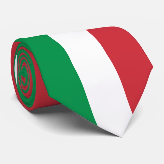 Italienische Flagge Krawatte (Gerollt)