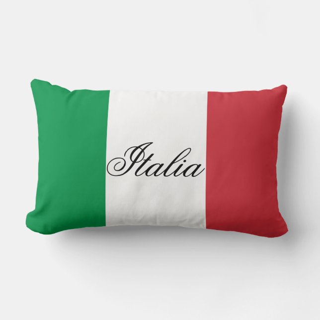 Italienische Flagge Lendenkissen (Vorderseite)