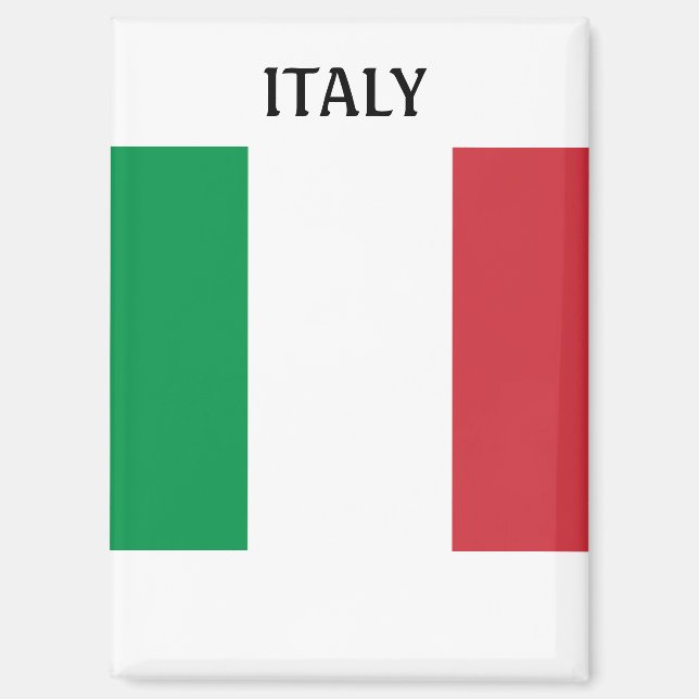 Italienische Flagge Magnet (Vorderseite)