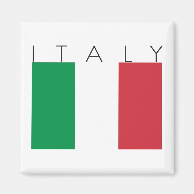 Italienische Flagge Magnet (Vorne)