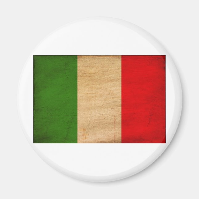 Italienische Flagge Magnet (Vorne)
