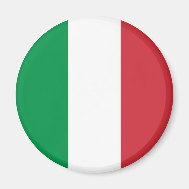 Italienische Flagge Magnet (Vorne)