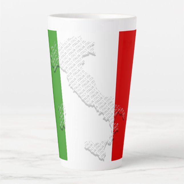Italienische Flagge Milchtasse (Vorderseite)