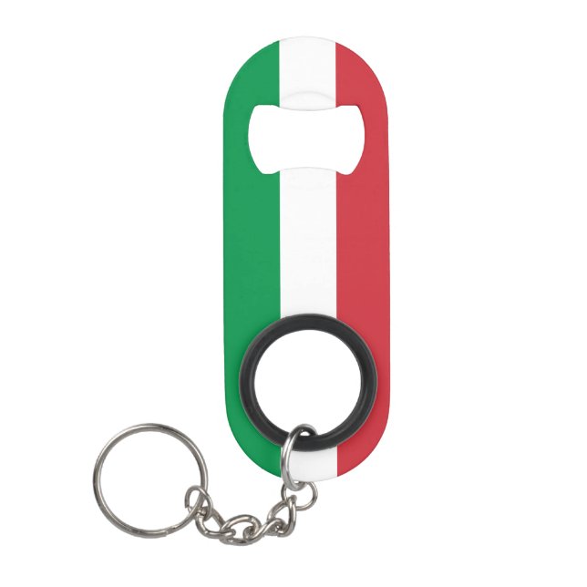 Italienische Flagge Mini Flaschenöffner (Vorderseite)