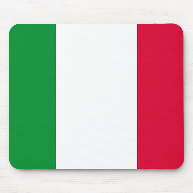 Italienische Flagge Mousepad (Vorne)