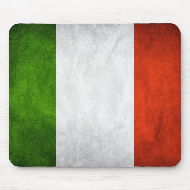 Italienische Flagge Mousepad (Vorne)