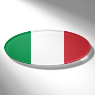 Italienische Flagge Namenschild