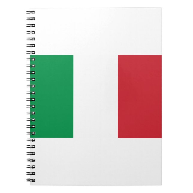 Italienische Flagge Notizblock (Vorderseite)