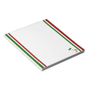 Italienische Flagge Notizblock