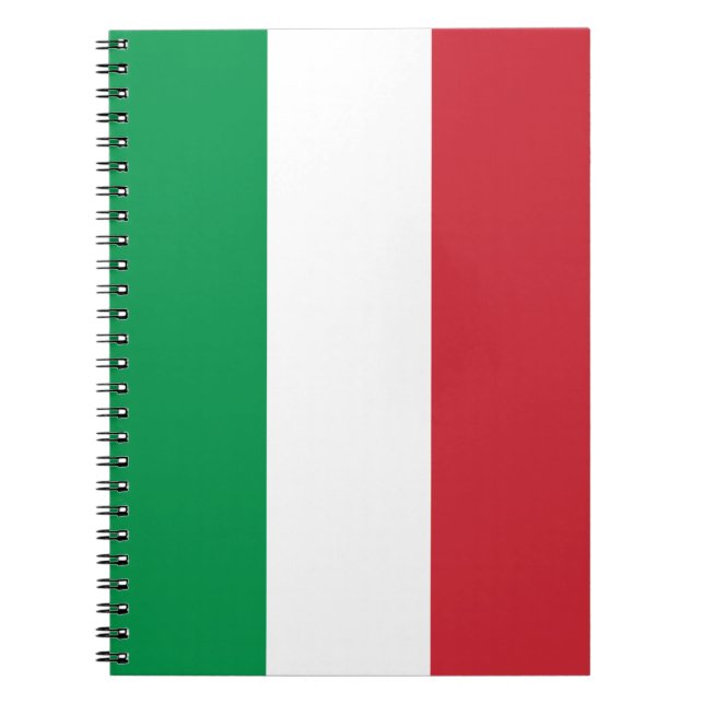 Italienische Flagge Notizblock (Vorderseite)