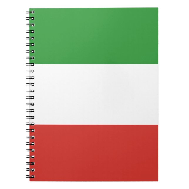 Italienische Flagge Notizblock (Vorderseite)