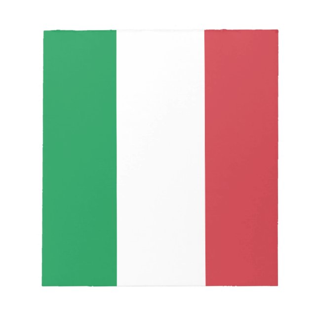Italienische Flagge Notizblock (Vorderseite)