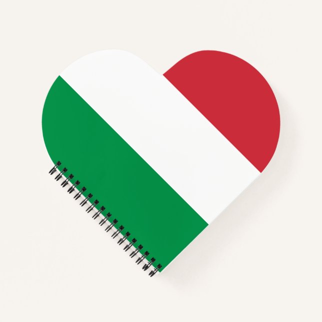 Italienische Flagge Notizbuch (Vorderseite)