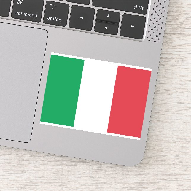 Italienische Flagge Patriotisch Aufkleber (Detail)