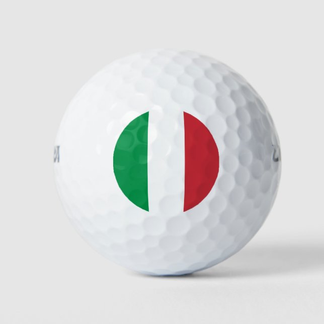 Italienische Flagge Patriotisch Golfball (Vorderseite)