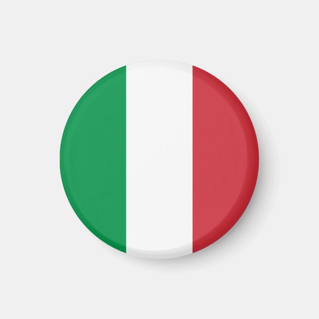 Italienische Flagge Patriotisch Magnet (Vorne)