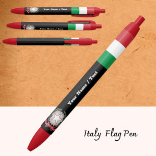 Italienische Flagge Pen, Italien / Personalisiert Kugelschreiber