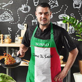 Italienische Flagge Personalisiert Keine Zeit zum Schürze