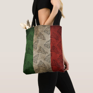 Italienische Flagge / Pizza Tote Tasche