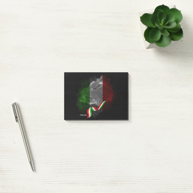 Italienische Flagge Post-it Klebezettel (Büro)