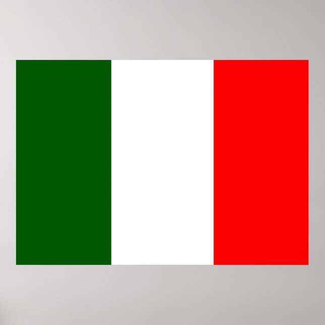 Italienische Flagge Poster (Vorne)