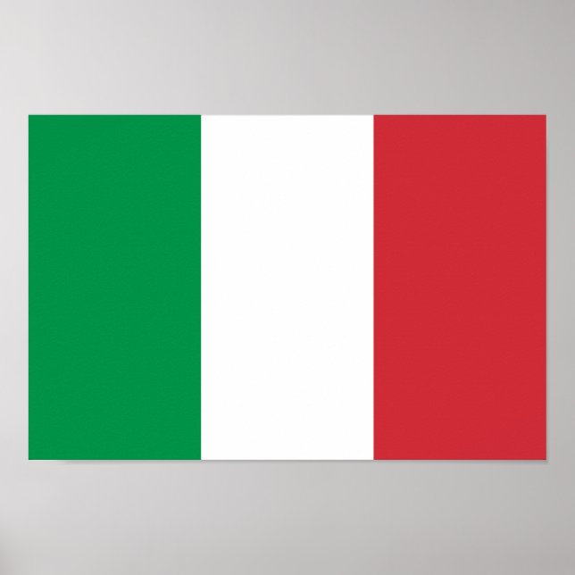 Italienische Flagge Poster (Vorne)