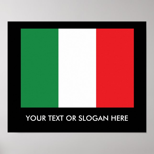 Italienische Flagge Poster (Vorne)