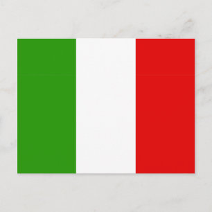 Italienische Flagge Postkarte