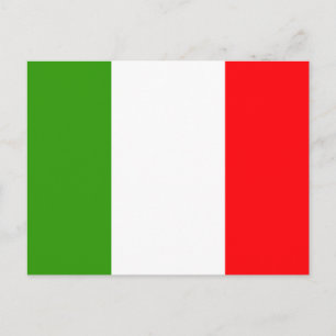 Italienische Flagge Postkarte
