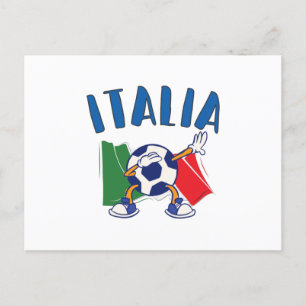 Italienische Flagge Postkarte
