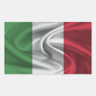 Italienische Flagge Rechteckiger Aufkleber