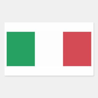 Italienische Flagge Rechteckiger Aufkleber