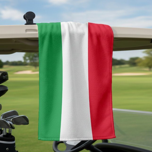 Italienische Flagge Rotes Weißes Grün Italien Golfhandtuch (Von Creator hochgeladen)