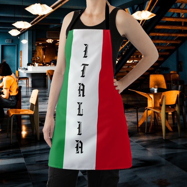 Italienische Flagge Rotes Weißes Grün Italien Schürze (Italy Italian Flag Red White Green Italia Apron
)