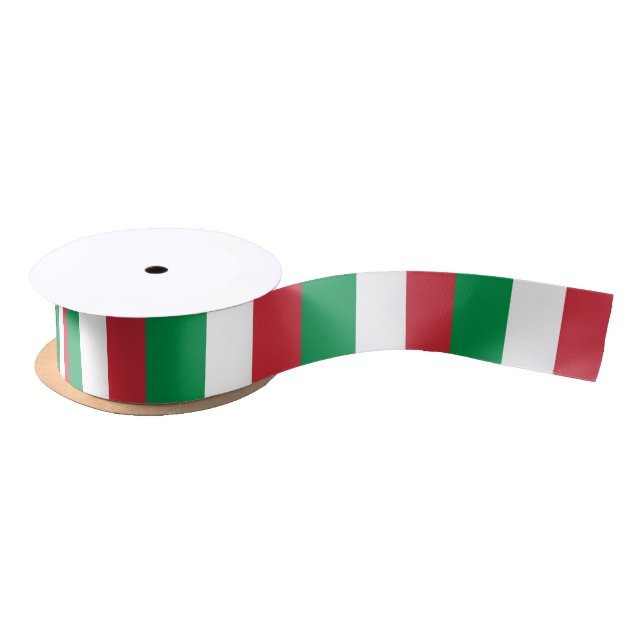 Italienische Flagge Satinband (Spule)
