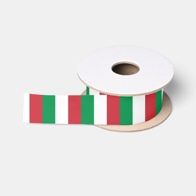 Italienische Flagge Satinband (Spule)